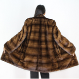 Demi-buff mink coat