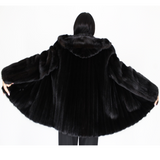 Blackglama mink jacket with hood