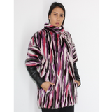 Multi-colored mink vest