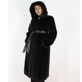 Black mink coat