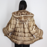 Sahara mink jacket with hood