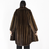 Demi-buff mink coat