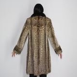 Libya cat with mink collar coat