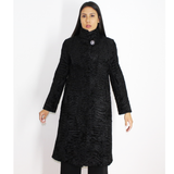 Astrakhan black coat