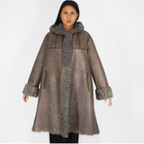 Exclusive Wieckie lamb coat with hood