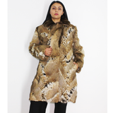 Lynx pieces coat with fisher collar