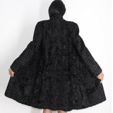 Astrakhan black coat