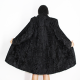 Astrakhan black coat