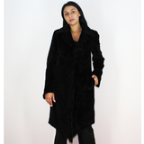 Black colored shaved nutria coat