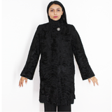 Astrakhan black coat