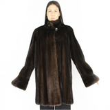 Ranch mink ¾ coat