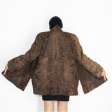 Astrakhan brown jacket