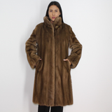 Pastel mink coat