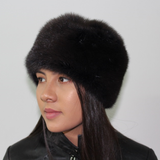  Dark anthracite mink hat