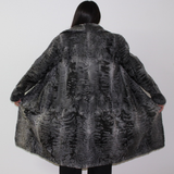 Astrakhan grey coat