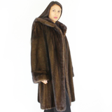 Demi-buff mink coat