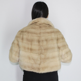 Pearl beige mink bolero