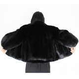 Black mink bolero