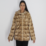 Sahara mink jacket with hood