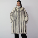 Black-cross mink coat