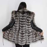 Silver fox vest