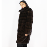 Demi-buff mink coat