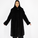 Black mink coat