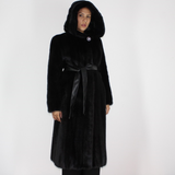 Black mink coat