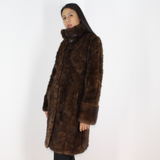 Demi-buff mink pat coat