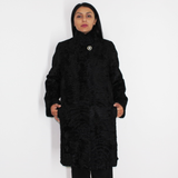 Astrakhan black coat