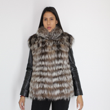 Silver fox vest