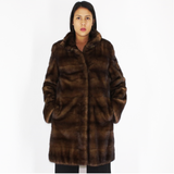 Demi-buff mink coat