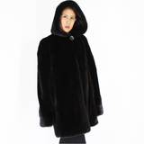 Blackglama ¾ coat with hood