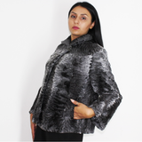 Astrakhan grey anthracite jacket