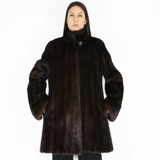 Ranch mink ¾ coat