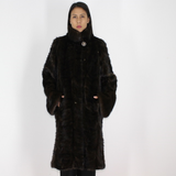 Ranch with white stigmas mink pieces coat