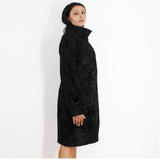 Astrakhan black coat