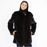 Black mink jacket