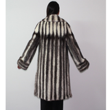 Black-cross mink coat