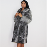 Astrakhan grey coat