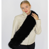 Black colored fox stole/scarf