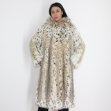 Lynx coat with hood