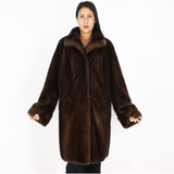 Demi-buff mink coat