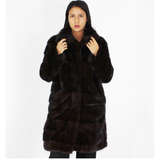 Demi-buff mink coat