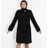 Astrakhan black coat