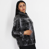 Astrakhan grey anthracite jacket