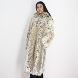Lynx coat with hood