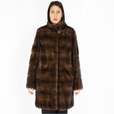 Demi-buff mink coat