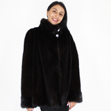 Black mink jacket