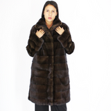 Demi-buff mink coat